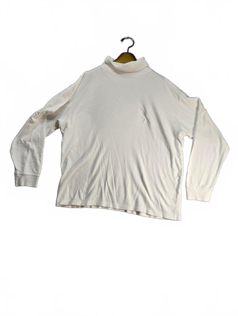 Club Room Women's White Cotton Turtleneck Sweater XXL